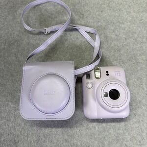 Fuji Instax Mini 12 Instant Film Camera Lilac Purple Tested With Case